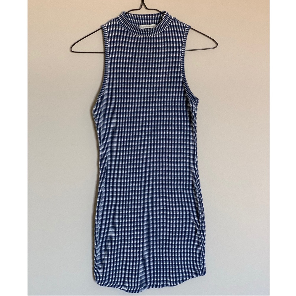 Body con blue dress